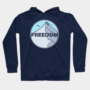 snowy mountain for skiers and hikers Hoodie